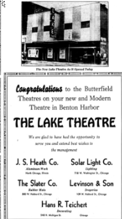 Lake Theatre - Ad From Mike Rivest (newer photo)